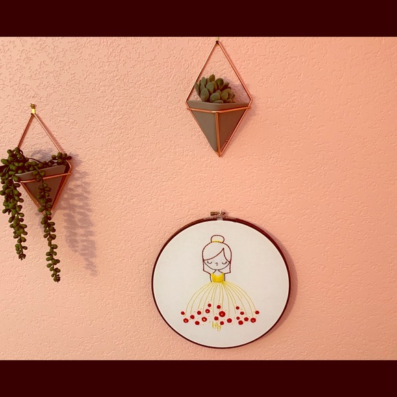 Beautifully hand-stitched Belle ballerina art - Picture 3 of 3